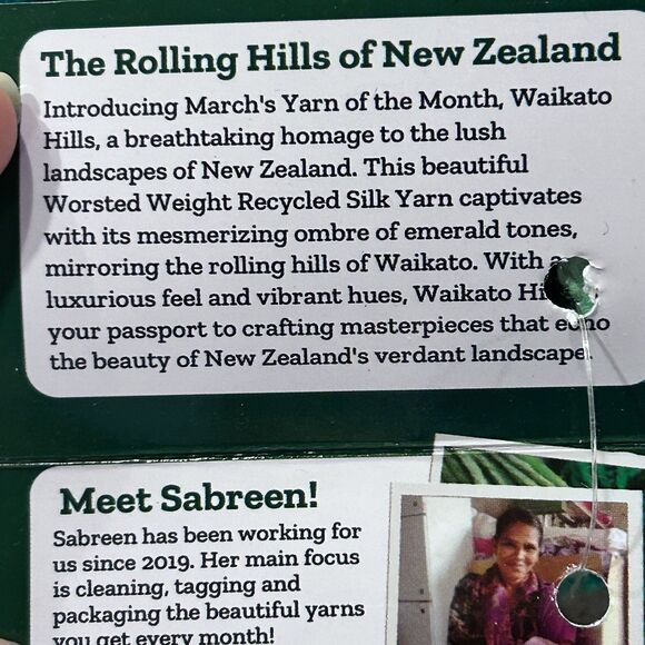 Darn Good Yarn Silk Roving Worsted Green Waikato Hills New Zealand Recycled Lot - Picture 4 of 5